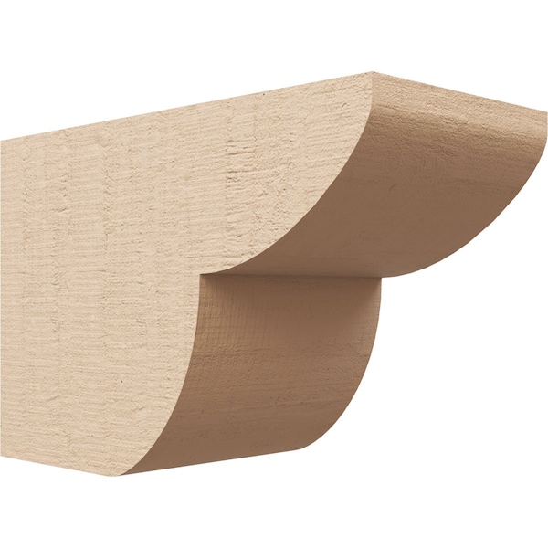 Ekena Millwork 6in. W x 8in. H x 12in. L Crestline Woodgrain TimberThane Rafter Tail, Primed Tan RFTUR06X08X12CRERCPR - main
